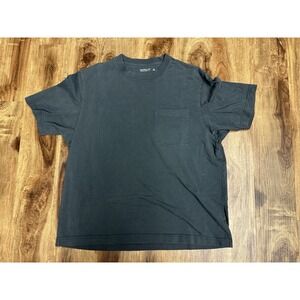 Abercrombie Fitch Top Oversized Large Premium Polished Pocket Minimal Basic Crew